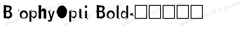 BrophyOpti Bold字体转换
